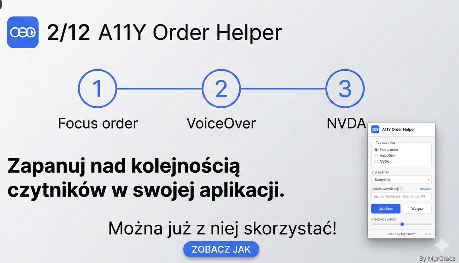 A11Y Order Helper